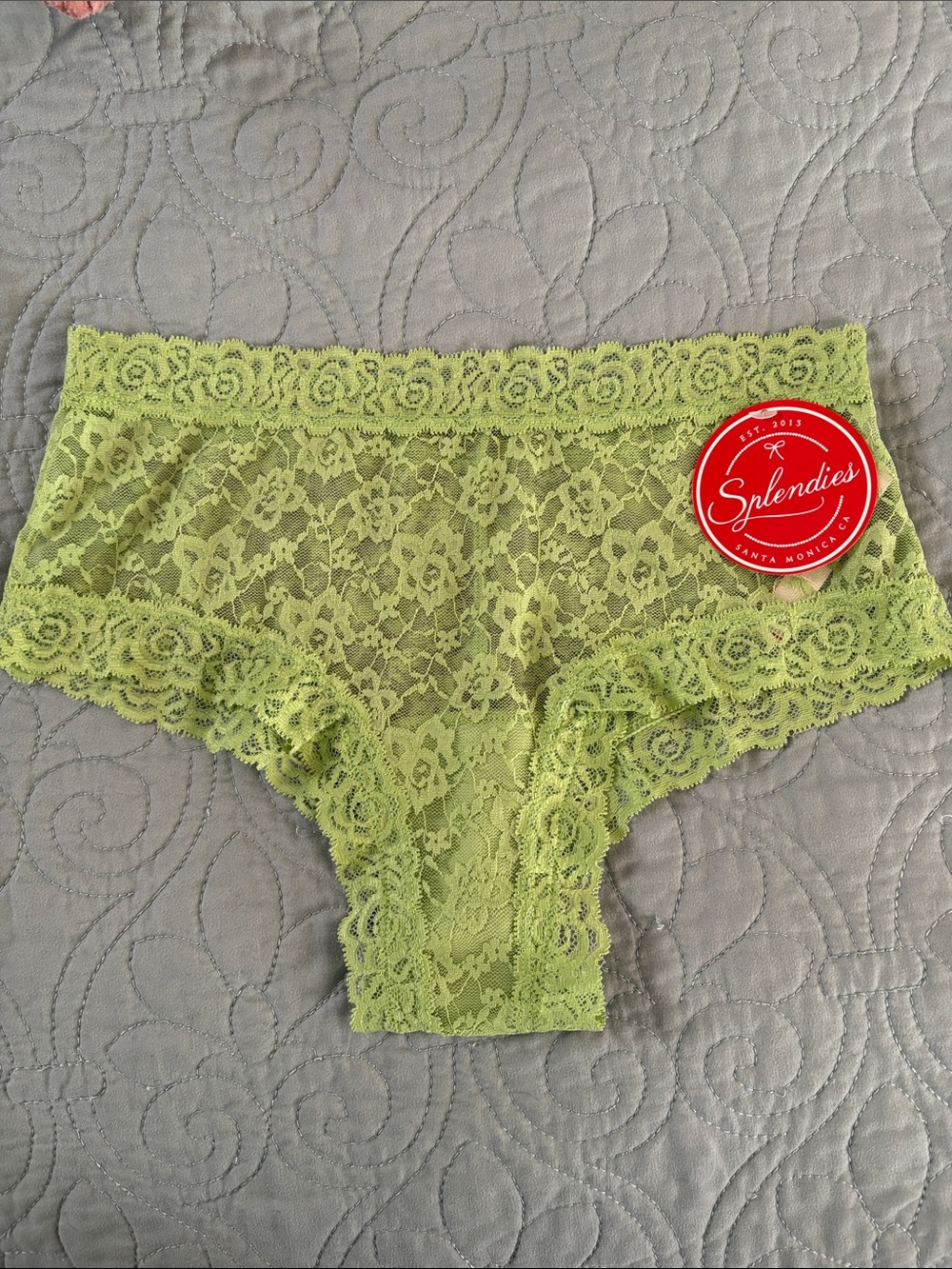 Green Lace Cheeky Panties 🍋‍🟩